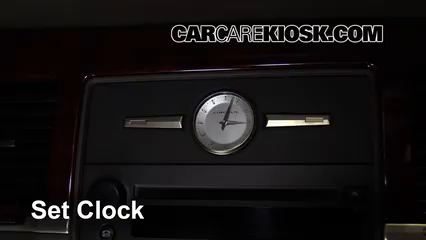 2003 Lincoln Town Car Cartier 4.6L V8 Clock Set Clock